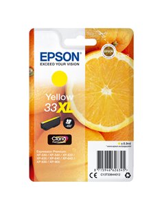 CARTUCCIA INCHIOSTRO GIALLO SERIE 33XL ARANCIA T3364 C13T33644012 EPSON PRODOTTI PER STAMPANTI GRAFICHE