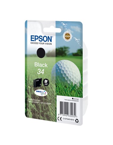 CARTUCCIA INCHIOSTRO NERO 34 PALLINA DA GOLF C13T34614010 EPSON PRODOTTI PER STAMPANTI GRAFICHE