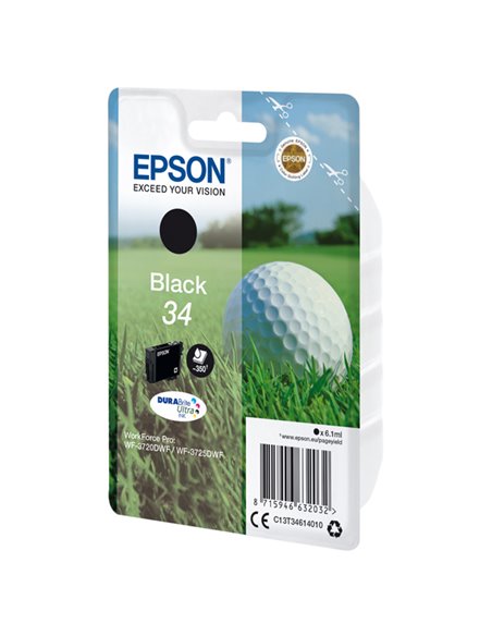 CARTUCCIA INCHIOSTRO NERO 34 PALLINA DA GOLF C13T34614010 EPSON PRODOTTI PER STAMPANTI GRAFICHE