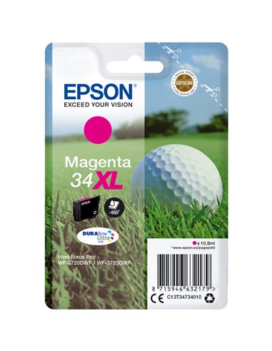 CARTUCCIA INCHIOSTRO MAGENTA SERIE 34XL T3473 C13T34734010 EPSON PRODOTTI PER STAMPANTI GRAFICHE