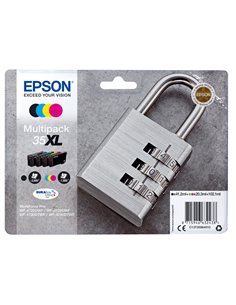 CONF. 4 CARTUCCE INK 1 COLORE PER SERIE 35XL LUCCHETTO C13T35964010 EPSON PRODOTTI PER STAMPANTI GRAFICHE
