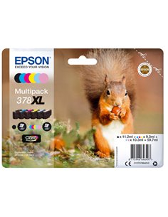 CONF. 6 CARTUCCE INK MULTIPACK 1 PER COLORE 378XL SCOIATTOLO C13T37984010 EPSON PRODOTTI PER STAMPANTI GRAFICHE