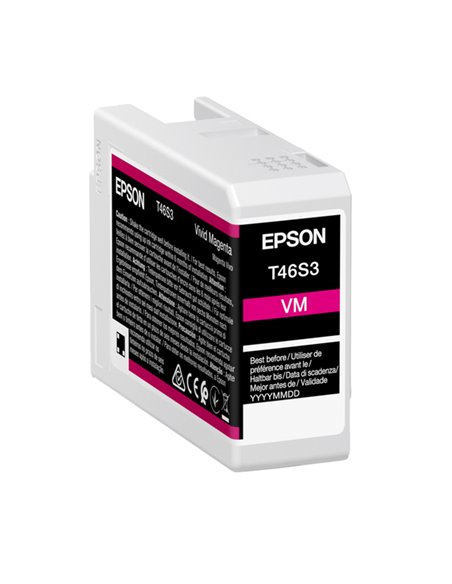 Epson Cartuccia Vivid Magenta T46S3 per UltraChrome Pro 10 _25ml C13T46S30N EPSON INKJET