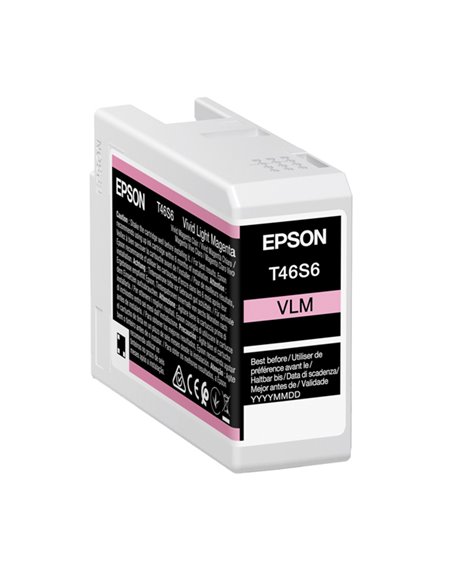 Epson Cartuccia Vivid Magenta chiaro T46S6 per UltraChrome Pro 10 _25ml C13T46S60N EPSON INKJET