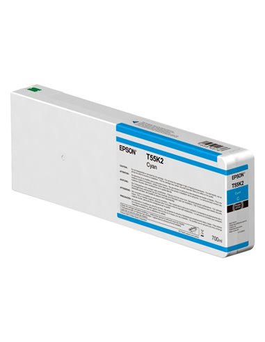 Epson Cartuccia Ciano T55K200-700ml C13T55K200 EPSON PRODOTTI PER STAMPANTI GRAFICHE