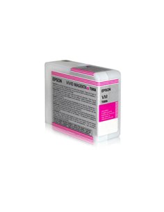 TANICA INCHIOSTRO A PIGMENTI EPSON ULTRACHROME K3 VIVID-MAGENTA (80ML). C13T580A00 EPSON PRODOTTI PER STAMPANTI GRAFICHE
