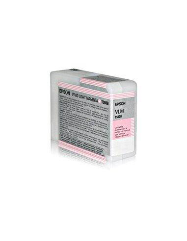 TANICA INCHIOSTRO A PIGMENTI EPSON ULTRACHROME K3 VIVID-MAGENTA CHIARO (80ML). C13T580B00