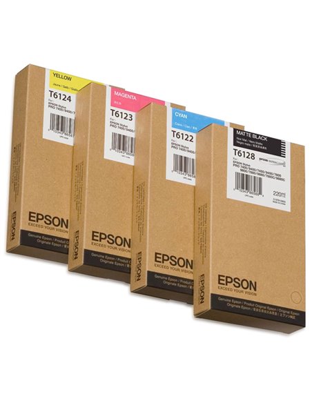 TANICA INCHIOSTRO A PIGMENTI CIANO EPSON ULTRACHROME (220ML). C13T612200 EPSON PRODOTTI PER STAMPANTI GRAFICHE