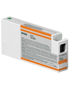 TANICA INCHIOSTRO A PIGMENTI ARANCIO EPSON ULTRACHROME HDR(700ML). C13T636A00 EPSON PRODOTTI PER STAMPANTI GRAFICHE