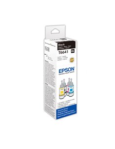 CARTUCCIA INCHIOSTRO T6641 NERO INK IN BOTTLE 70ML C13T664140 EPSON INKJET