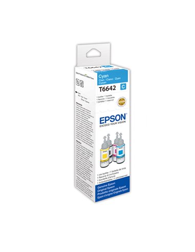 CARTUCCIA INCHIOSTRO T6642 CIANO INK IN BOTTLE 70ML C13T664240 EPSON INKJET