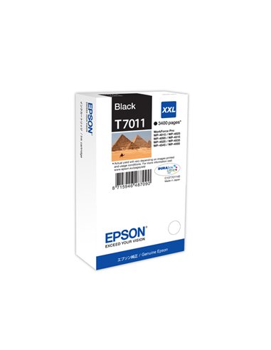 TANICA INCHIOSTRO A PIGMENTI NERO EPSON DURABRITE ULTRA, XXL C13T70114010 EPSON INKJET