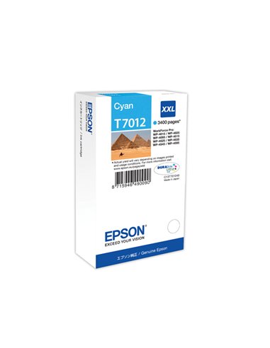 TANICA INCHIOSTRO A PIGMENTI CIANO EPSON DURABRITE ULTRA, XXL C13T70124010 EPSON INKJET