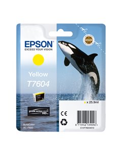 'CARTUCCIA INCHIOSTRO A PIGM.GIALLO T7604 C13T76044010 EPSON PRODOTTI PER STAMPANTI GRAFICHE