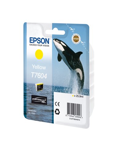 'CARTUCCIA INCHIOSTRO A PIGM.GIALLO T7604 C13T76044010 EPSON PRODOTTI PER STAMPANTI GRAFICHE
