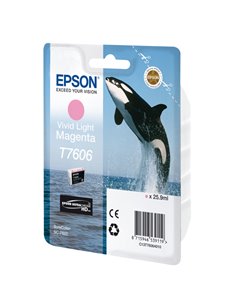 Epson Cartuccia T7606 Viv Light Magenta 25,9 ml C13T76064N10 EPSON INKJET