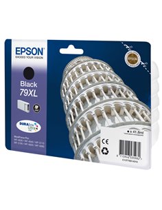 TANICA INCH. A PIGMENTI NERO DURABRITE ULTRA SERIE 79XL TORRE DI PISA BLISTER C13T79014010 2