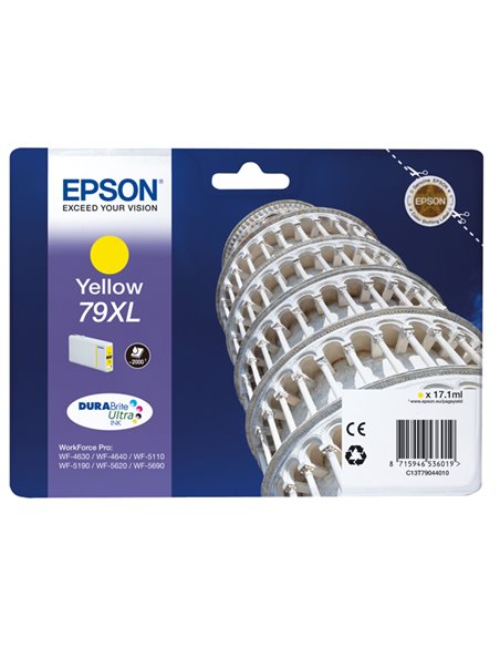 TANICA INCH. A PIGMENTI GIALLO DURABRITE ULTRA SERIE 79XL TORRE DI PISA BLISTER C13T79044010 EPSON INKJET