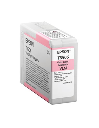 Epson Cartuccia Vivid Light Magenta T85060N UltraChrome HD ink 80ml C13T85060N EPSON INKJET