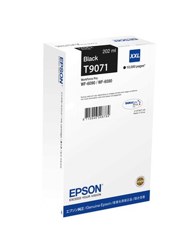 TANICA INCHIOSTRO A PIGMENTI NERO EPSON DURABRITE ULTRA XXL C13T90714N EPSON INKJET