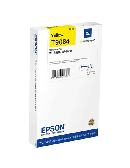 TANICA INCHIOSTRO A PIGMENTI GIALLO EPSON DURABRITE ULTRA XL C13T90844N EPSON INKJET