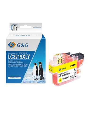 Cartuccia ink compatibile GG Giallo per Brother MFC-J6930DW/J6530DW/J6935DW NP-B-03219XLY