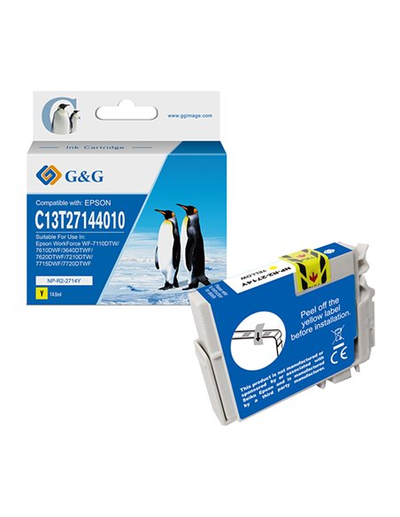 Cartuccia ink compatibile GG Giallo per Epson WorkForce WF-3620DWF/WF-7110DTW NP-R2-2714Y