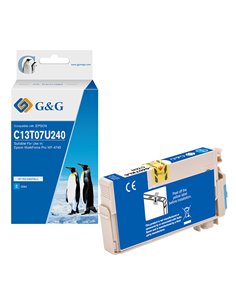 Cartuccia ink compatibile GG Ciano per Epson WorkForce Pro WF-4745 NP-R2-0407XLC