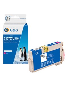 Cartuccia ink compatibile GG Magenta per Epson WorkForce Pro WF-4745 NP-R2-0407XLM