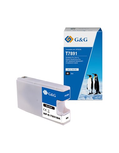 Cartuccia ink compatibile GG Nero per Epson workforce pro wf-5690dwf/ wf-5620dw NP-E-07891BK
