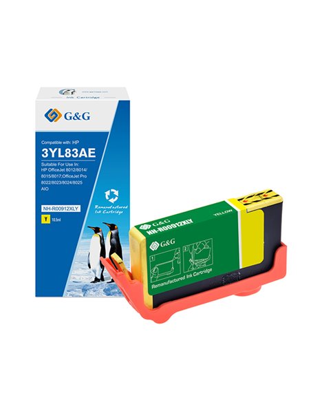 Cartuccia ink compatibile GG Giallo per HP OfficeJet 8012/8014/8015/8017 NH-R00912XLY