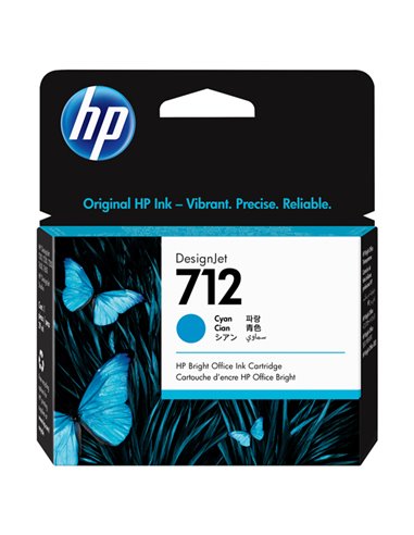 Cartuccia Inchiostro Ciano HP Designjet 712 29-ml 3ED67A