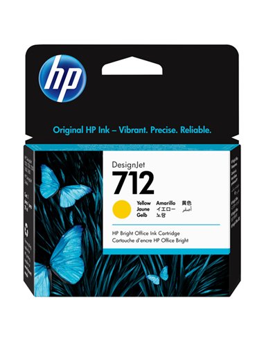 Cartuccia Inchiostro Giallo HP Designjet 712 29-ml 3ED69A