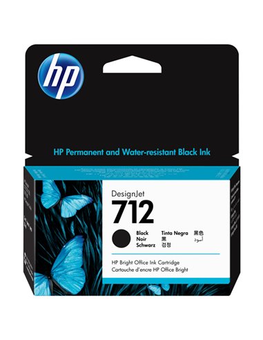 Cartuccia Inchiostro Nero HP Designjet 712 38-ml 3ED70A