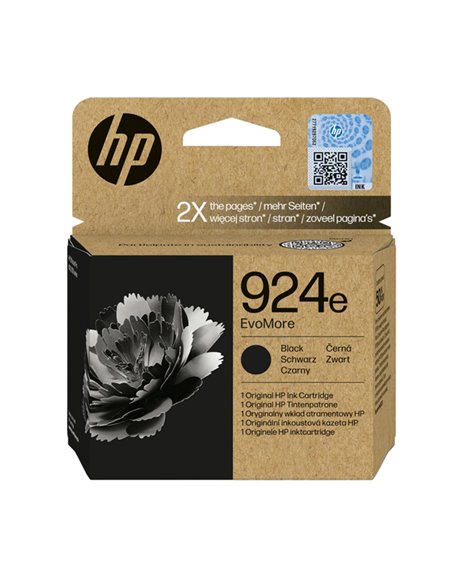 Hp Cartuccia Ink Nero_ 924e EvoMore_1.000 pag 4K0V0NE HP INKJET