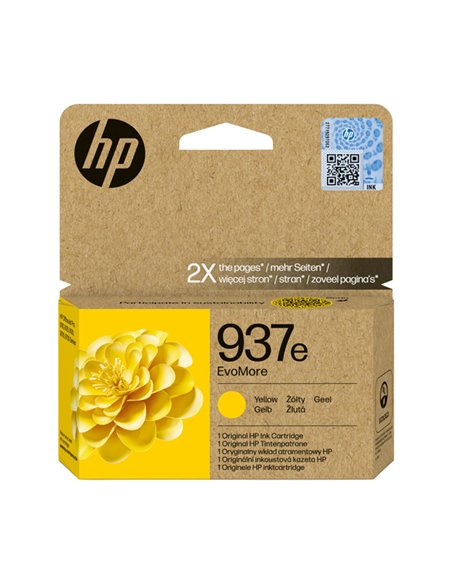 Hp Cartuccia Ink Giallo _ 937e EvoMore_1.650 pag 4S6W8NE HP INKJET