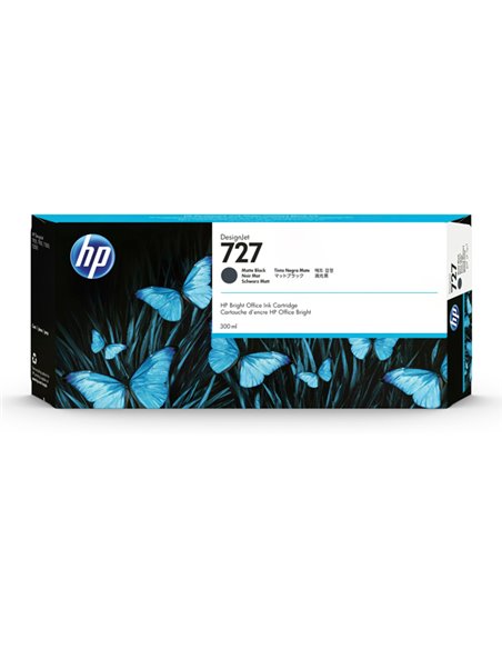 CARTUCCIA D'INCHIOSTRO HP NR. 727 300-ML NERO MATTE DESIGNJET C1Q12A HP PRODOTTI PER STAMPANTI GRAFICHE