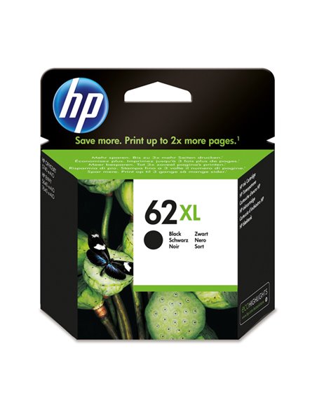 CARTUCCIA A GETTO D'INCHIOSTRO HP N. 62XL NERO C2P05AE