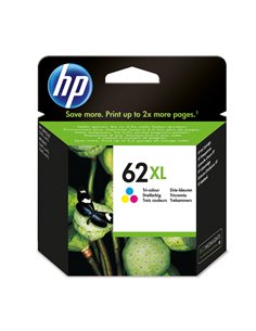 CARTUCCIA A GETTO D'INCHIOSTRO HP N. 62XL TRI-COLOR C2P07AE