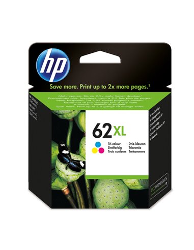 CARTUCCIA A GETTO D'INCHIOSTRO HP N. 62XL TRI-COLOR C2P07AE