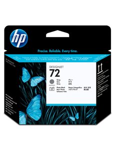 TESTINA DI STAMPA GRIGIO E NERO FOTOGRAFICO HP 72 C9380A