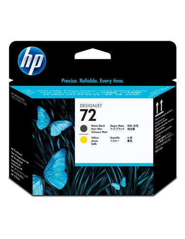 TESTINA DI STAMPA HP 72 NERO OPACO E GIALLO C9384A