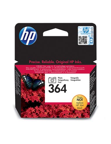 CARTUCCIA A GETTO D'INCHIOSTRO HP N.364 NERO PHOTO CB317EE