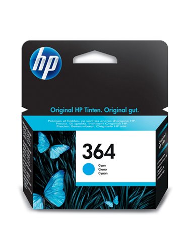 CARTUCCIA A GETTO D'INCHIOSTRO HP N.364 CIANO CB318EE