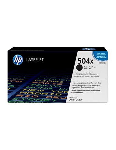 TONER NERO COLOR LASERJET CE250X PRINT CARTRIDGE WITH COLORSPHERE CE250X HP PRODOTTI PER LASER
