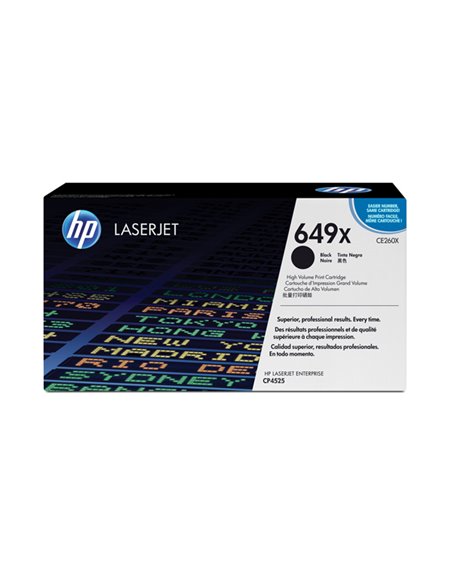 CARTUCCIA DI STAMPA NERO HP COLOR LASERJET ALTA CAPACITA' CE260X