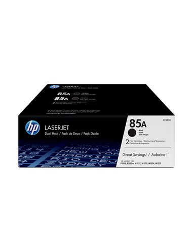 SCATOLA 2 CARTUCCE DI STAMPA HP LASERJET NR. 85A CE285AD HP PRODOTTI PER LASER