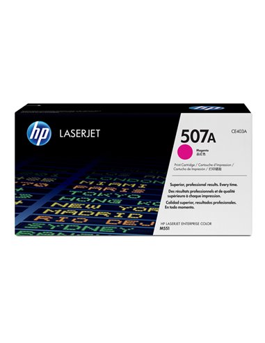 TONER MAGENTA HP 507A LASERJET ENTERPRISE 500 COLOR M551N CE403A HP PRODOTTI PER LASER