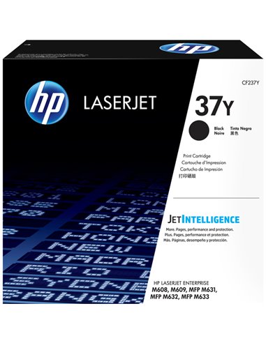TONER NERO HP 37Y LASERJET ENTERPRISE SERIE M631-M632-M633-M609-M608 CF237Y HP PRODOTTI PER LASER