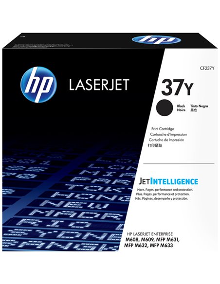 TONER NERO HP 37Y LASERJET ENTERPRISE SERIE M631-M632-M633-M609-M608 CF237Y HP PRODOTTI PER LASER